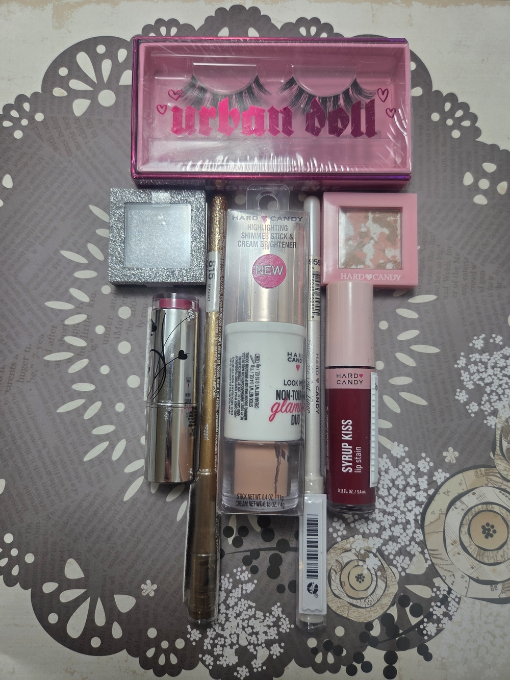 Hard Candy Makeup Set - Pink & Silver Accents